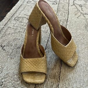 Jeffrey Campbell Raffia Block Heel (Size 7.5)